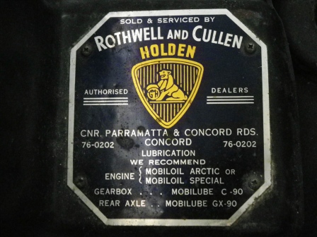 Dealers plate