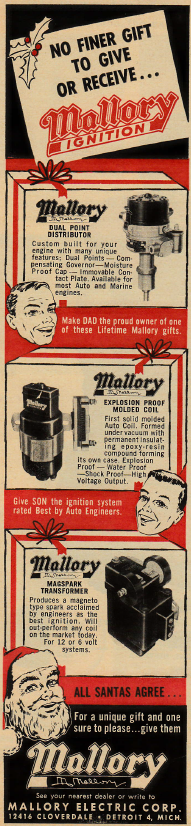 Mallory twin-point distributo advertisement from Hot Rod Magazine December 1959.png
