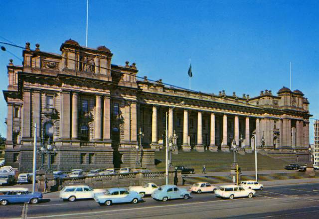 How's the nice coloured FB outside the Victorian Paliament?